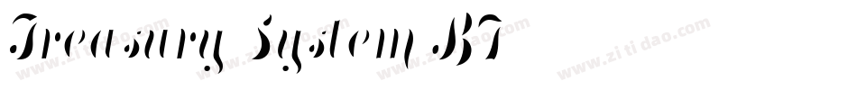 Treasury System BF字体转换